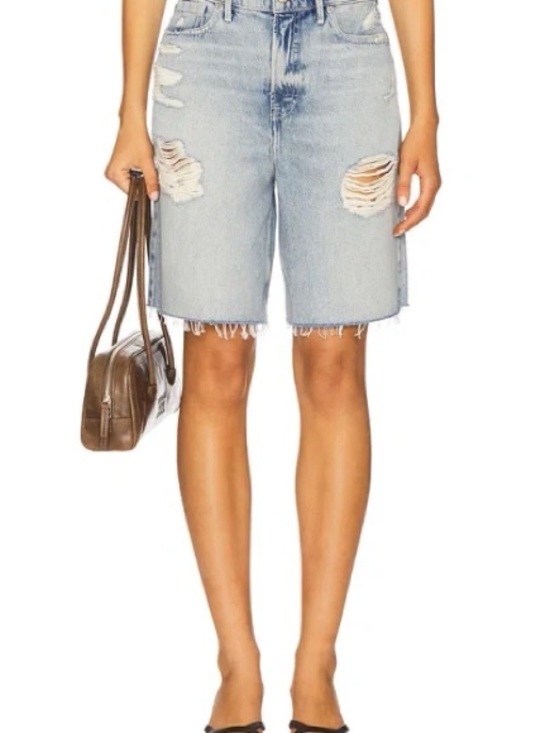 Good American Pants - Good American Good Extreme Barrel Shorts